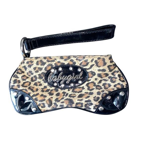 Y2K Boho Tribal Indie Brown Women Leopard Cheetah Babygirl MINI Hand Bag Purse - Picture 1 of 6